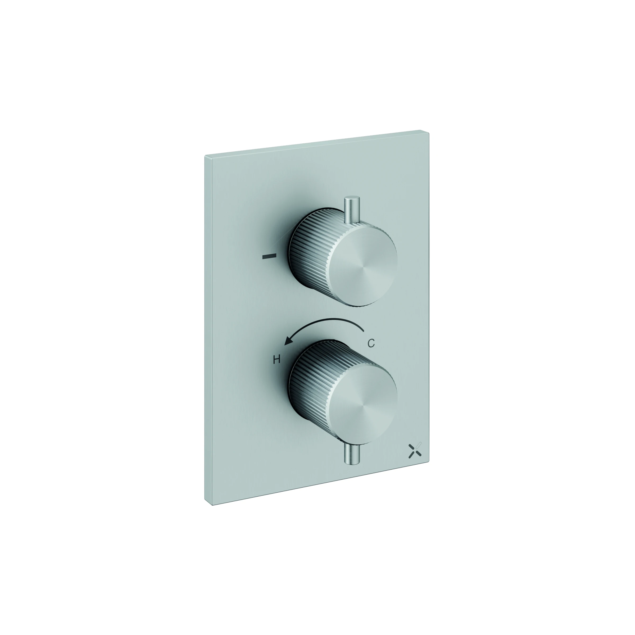 Crosswater Crossbox 3ONE6 2 Outlet Stainless - Trim and Levers Only