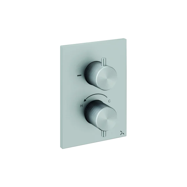 Crosswater Crossbox 3ONE6 2 Outlet Trim & Levers Stainless