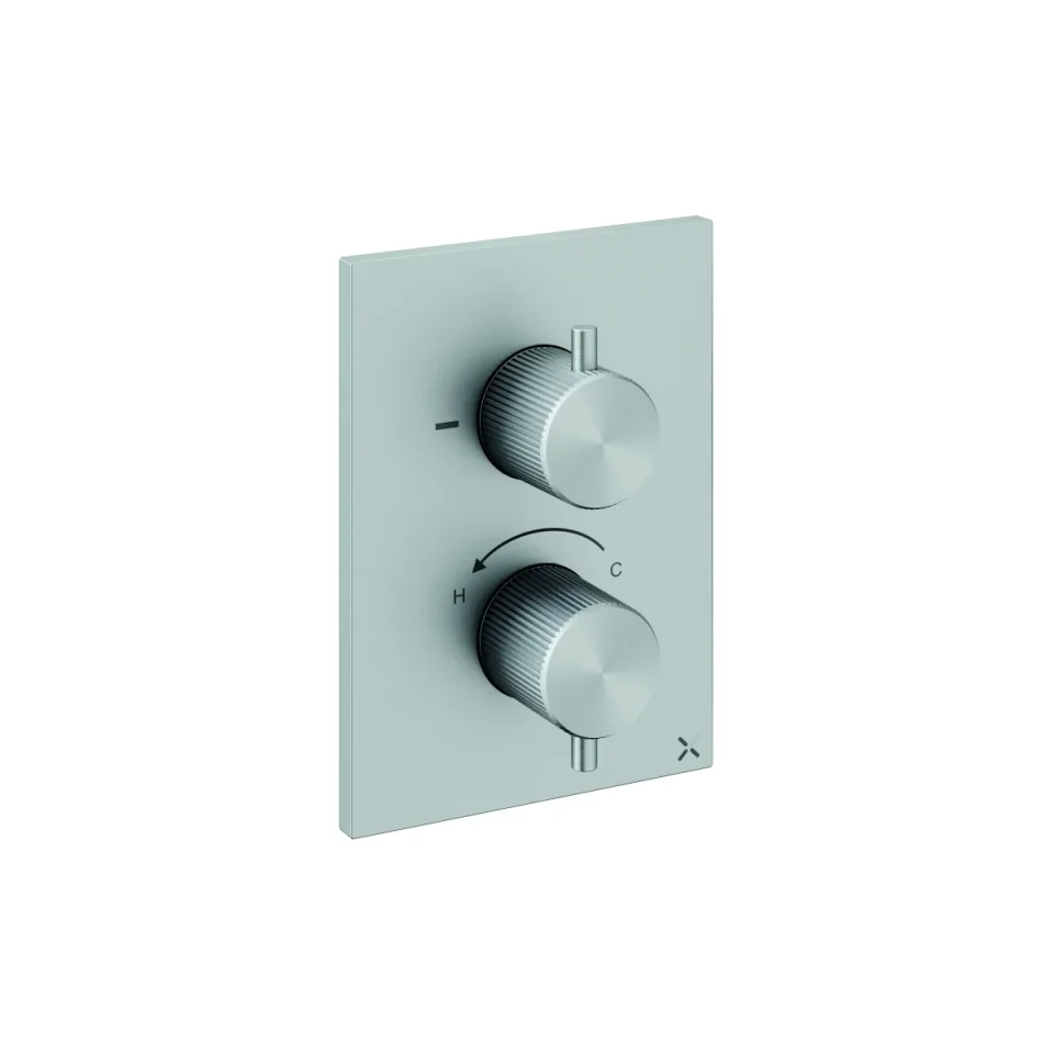 Crosswater Crossbox 3ONE6 2 Outlet Trim & Levers Stainless product image - Image 3