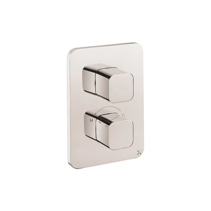 Crosswater Crossbox Glide II 2 Outlet Trim & Levers Chrome product image - Image 3