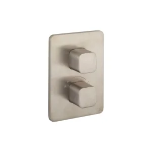 Crosswater Crossbox Glide II 2 Outlet Brushed Nickel - Trim and Levers Only