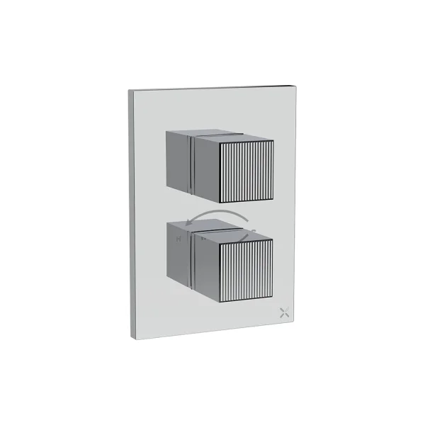 Crosswater Crossbox Limit 2 Oulet Trim & Valves Chrome
