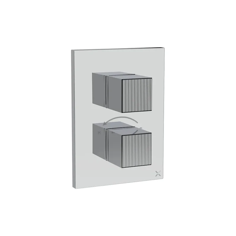 Crosswater Crossbox Limit 2 Oulet Trim & Valves Chrome product image - Image 3