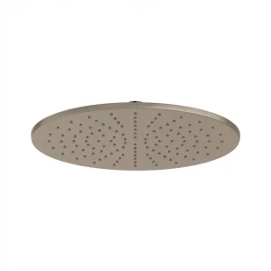 Ava 8mm Thick 300mm Stainless Steel Shower Head - Brushed Brass