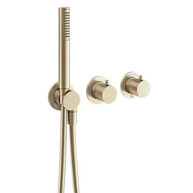 Crosswater Module Mpro 2 Control Trimset With Handshower Brushed Brass detail view - Image 2