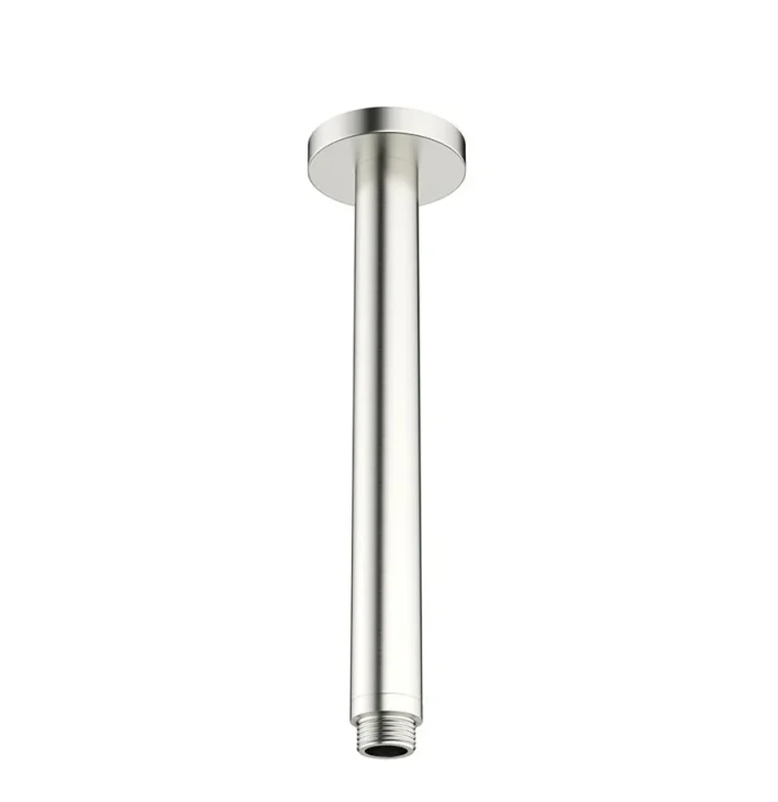 Crosswater Ceiling Shower Arm 200mm Brushed Nickel detail view - Image 2