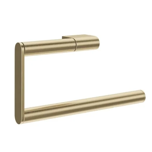 Crosswater Mpro Towel Ring Brushed Brass detail view - Image 2