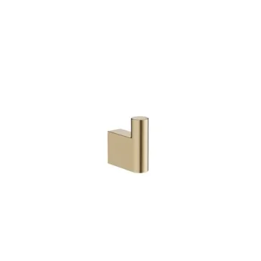 Crosswater Mpro Single Robe Hook Brushed Brass detail view - Image 2