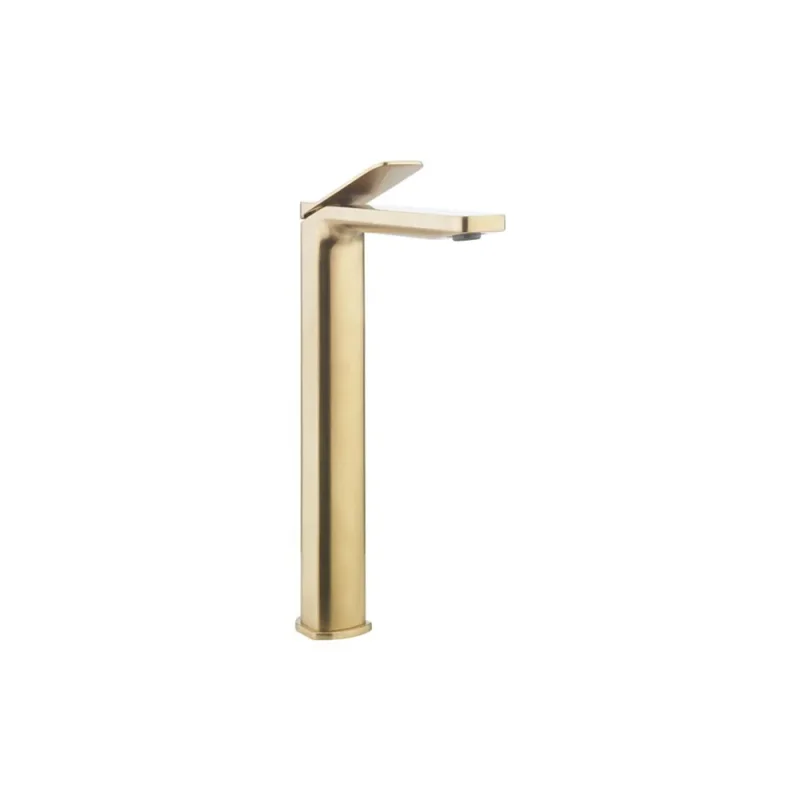 Crosswater Glide II Basin Tall Monobloc Brushed Brass product image - Image 2