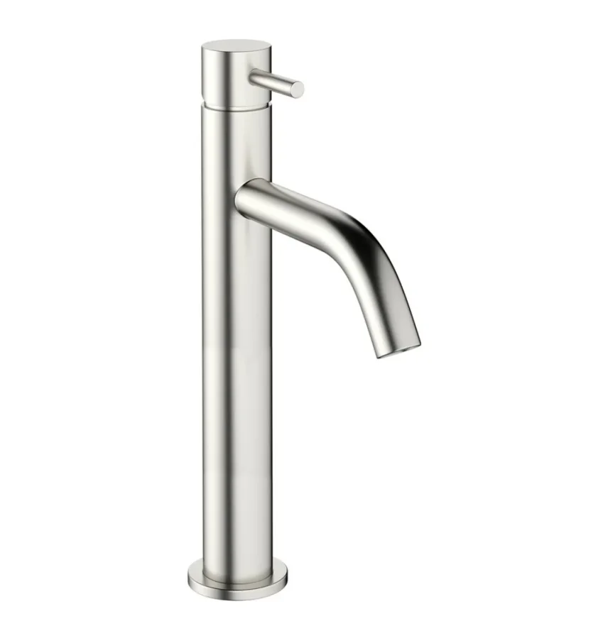 Crosswater MPRO Basin Tall Monobloc Brushed Nickel detail view - Image 2