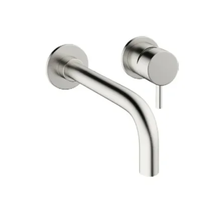 Crosswater MPRO Basin 2 Hole Set Brushed Nickel detail view - Image 2