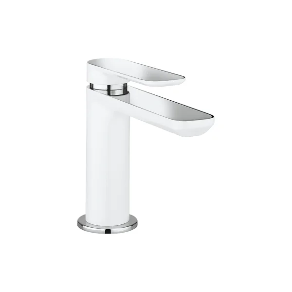 Crosswater Pier Basin Monobloc No Waste Deck Mounted Chrome White