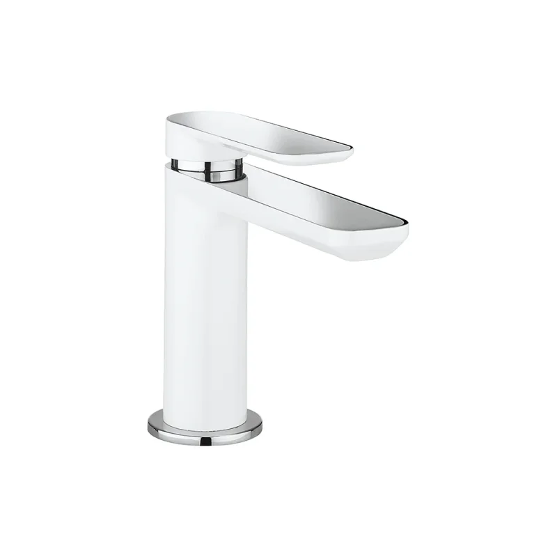 Crosswater Pier Basin Monobloc No Waste Deck Mounted Chrome White product image - Image 1