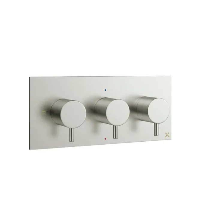 Crosswater Mpro 3 Handle Trimset (must Be Paired With Wlbp2001r+) Stainless Steel Effect detail view - Image 2