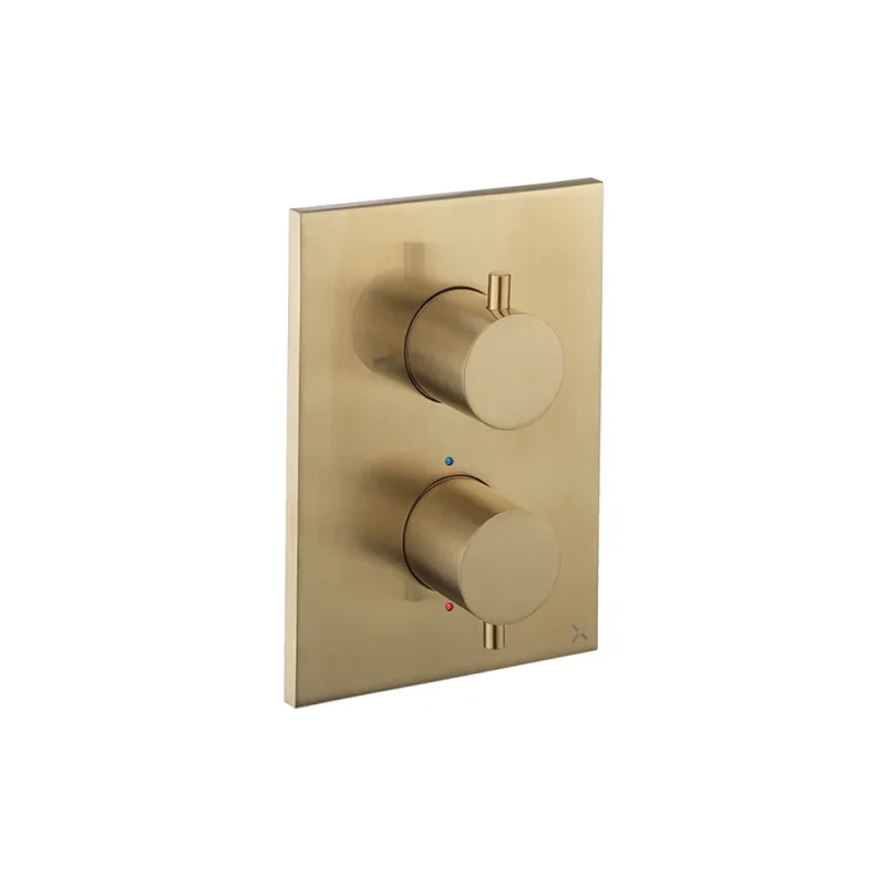 Crosswater Crossbox Mpro 2 Outlet Trim & Levers Brushed Brass product image - Image 3