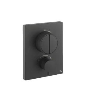 Crosswater Crossbox Push Mpro 2 Outlet Trim & Levers Matt Black