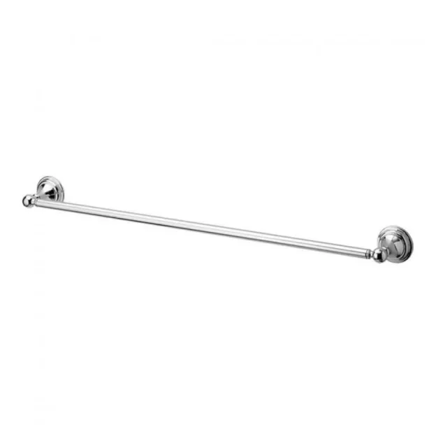 Crosswater Belgravia Single Towel Rail 600mm Chrome detail view - Image 3