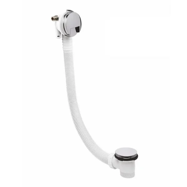 Crosswater Bath Extended Click Clack Waste with Filler 100cm Chrome detail view - Image 3