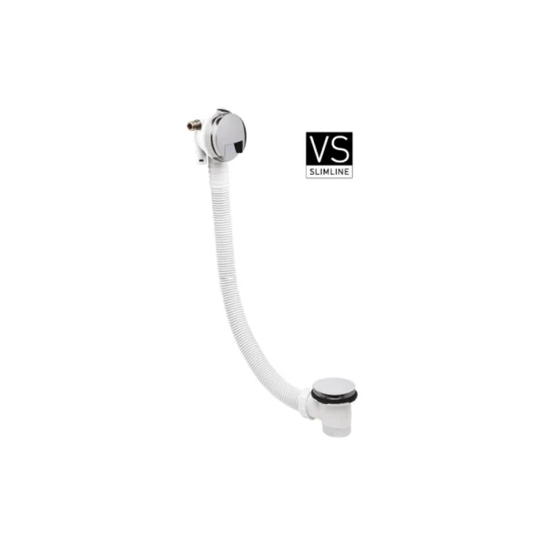 Crosswater Bath Extended Click Clack Waste with Filler 100cm Chrome