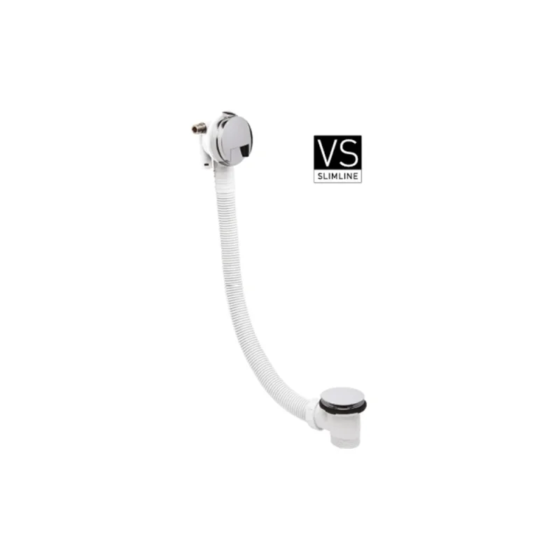 Crosswater Bath Extended Click Clack Waste with Filler 100cm Chrome product image - Image 1