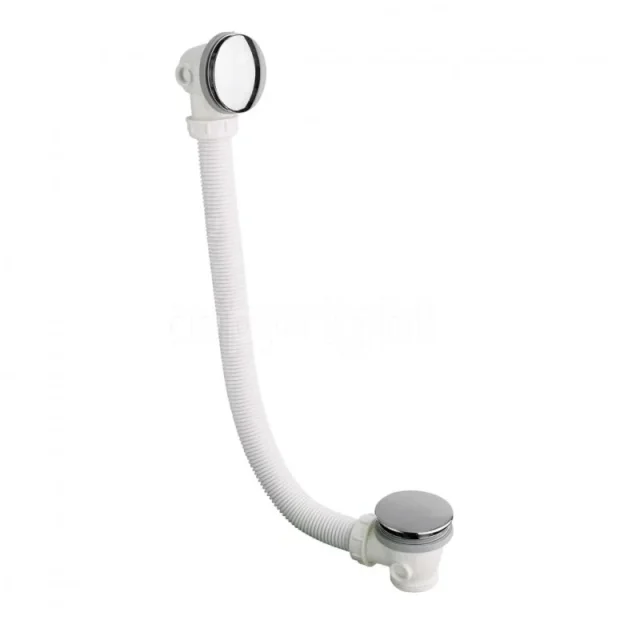 Crosswater Bath Extended Click Clack Waste 100cm Chrome detail view - Image 3