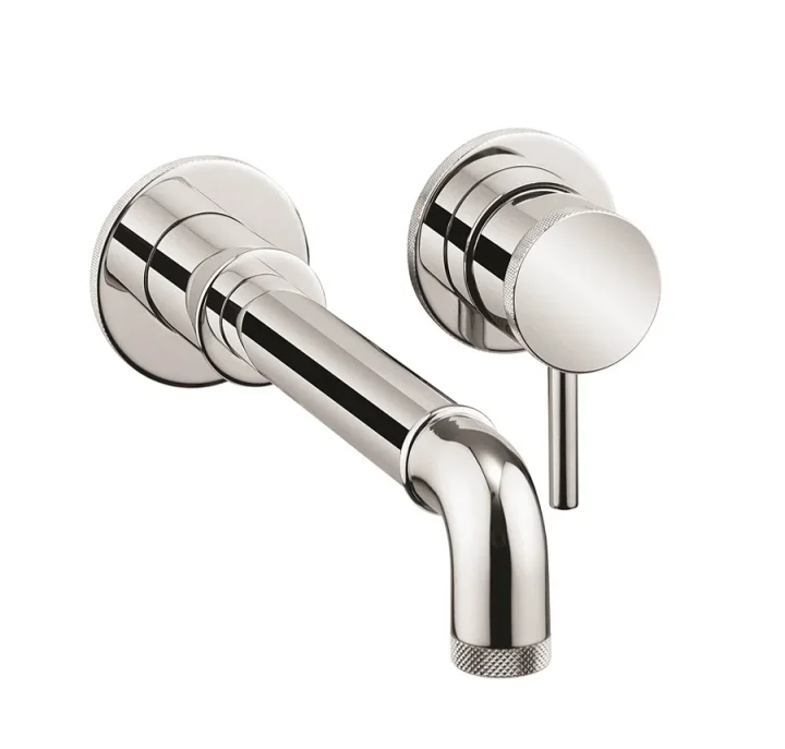 Crosswater MPRO Industrial 2 Hole Basin Set Chrome detail view - Image 2