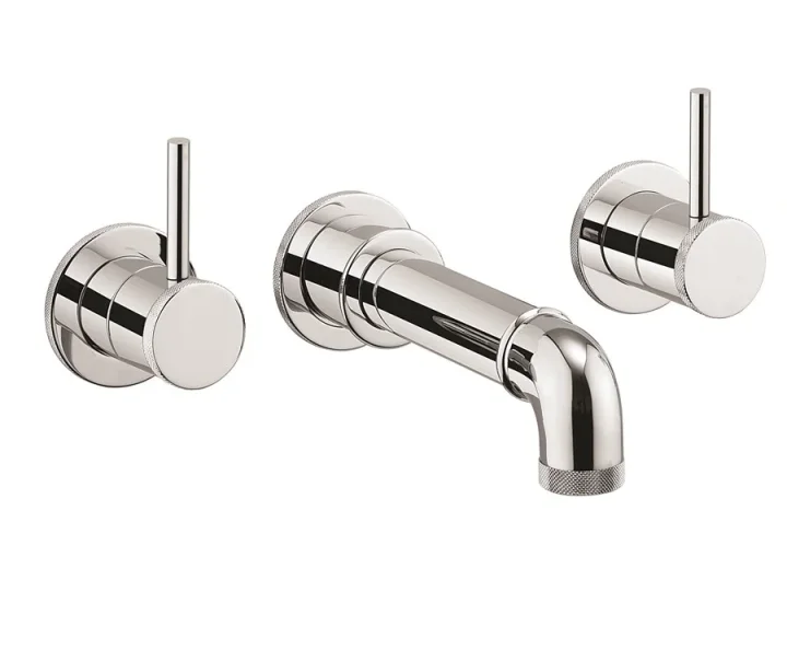 Crosswater MPRO Industrial Wall Stop Taps Chrome detail view - Image 2