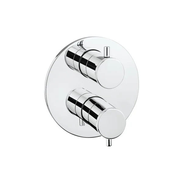 Crosswater Crossbox MPRO Industrial 2 Outlet Trim & Levers Chrome