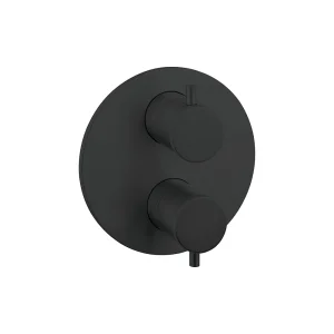 Crosswater Crossbox MPRO Industrial 2 Outlet Trim & Levers Carbon Black