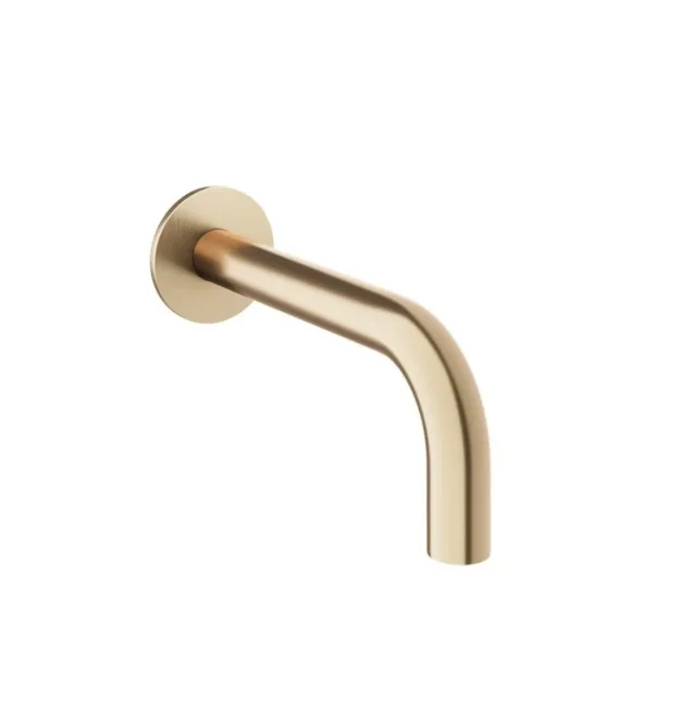 Crosswater MPRO Bath Spout Brushed Brass detail view - Image 2