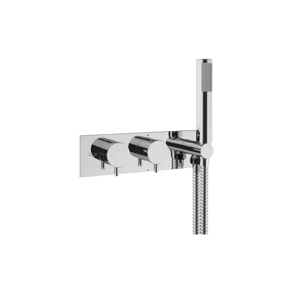 Crosswater Mpro 2 Handle Trimset With Handset & Hose (must Be Paired With Wlbp25x31r+) Chrome