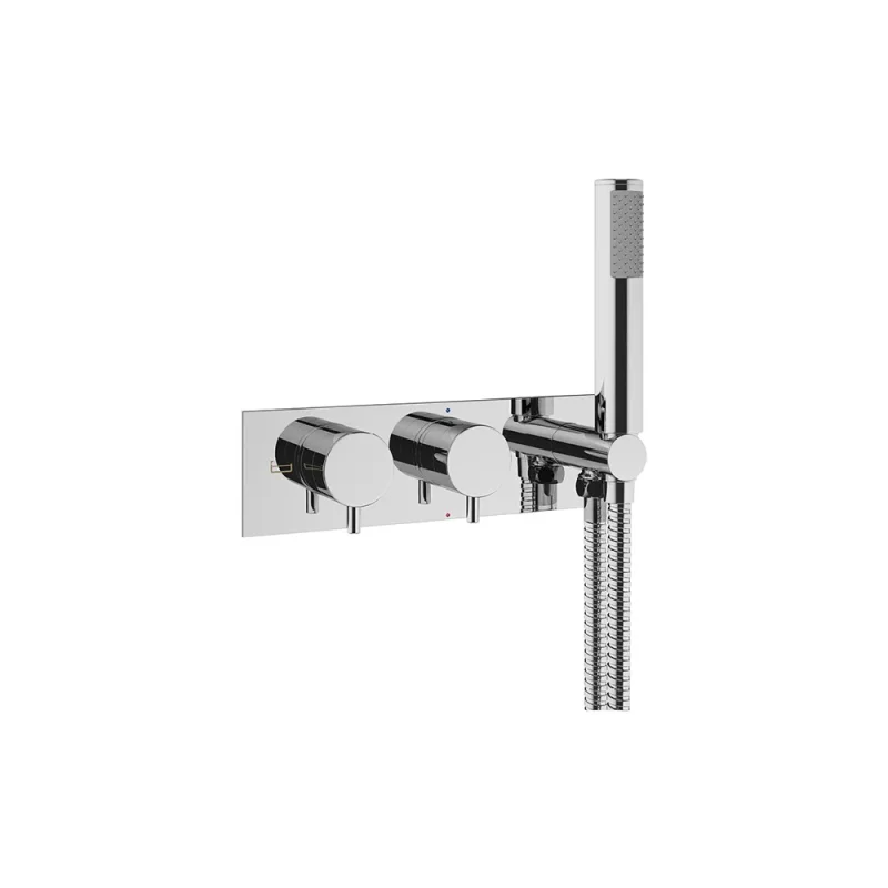 Crosswater Mpro 2 Handle Trimset With Handset & Hose (must Be Paired With Wlbp25x31r+) Chrome product image - Image 1