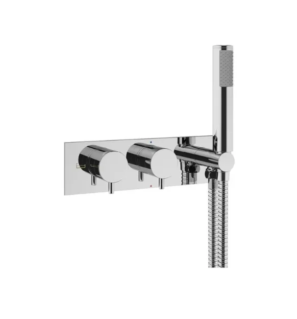 Crosswater Mpro 2 Handle Trimset With Handset & Hose (must Be Paired With Wlbp25x31r+) Chrome detail view - Image 2