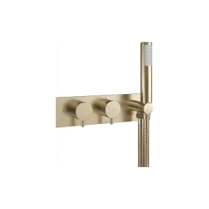 Crosswater Mpro 2 Handle Trimset With Handset & Hose (must Be Paired With Wlbp25x31r+) Brushed Brass