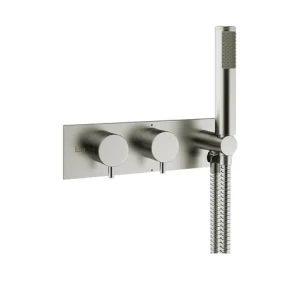 Crosswater Mpro 2 Handle Trimset With Handset & Hose (must Be Paired With Wlbp25x31r+) Stainless Steel Effect