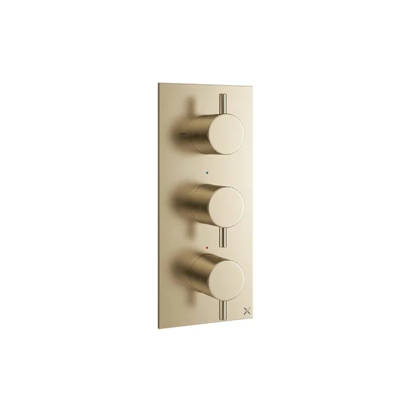 Crosswater Mpro 3 Handle Trimset (must Be Paired With Wlbp2000r+) Brushed Brass
