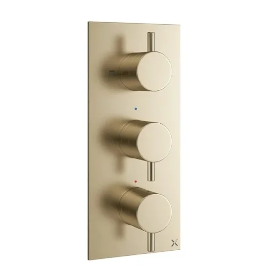 Crosswater Mpro 3 Handle Trimset (must Be Paired With Wlbp2000r+) Brushed Brass detail view - Image 2