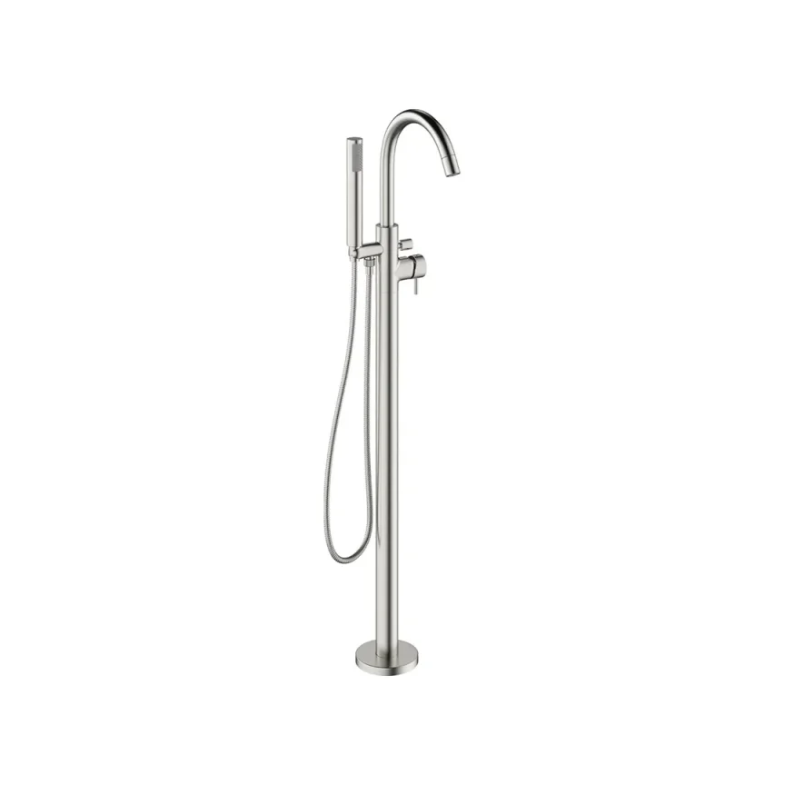 Crosswater MPRO Bath Shower Mixer Brushed Nickel detail view - Image 2