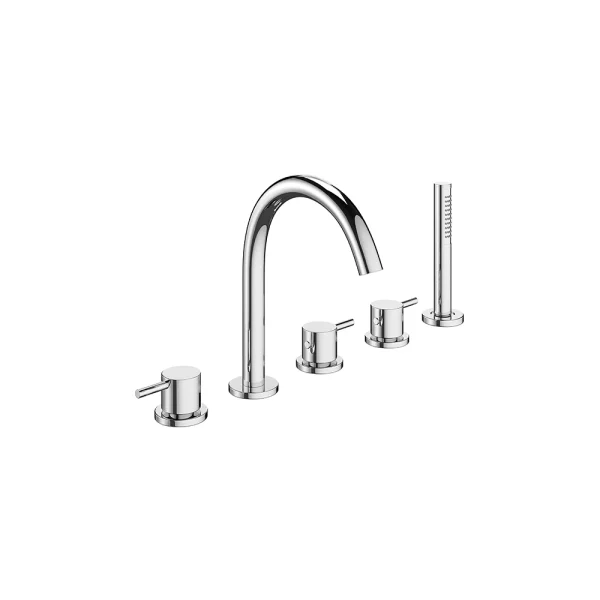 Crosswater MPRO Bath 5 Hole Set Chrome