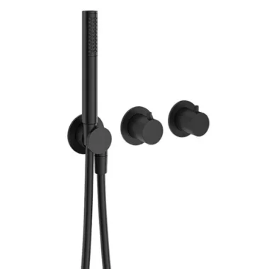 Crosswater Module Mpro 2 Control Trimset With Handshower Matt Black detail view - Image 3