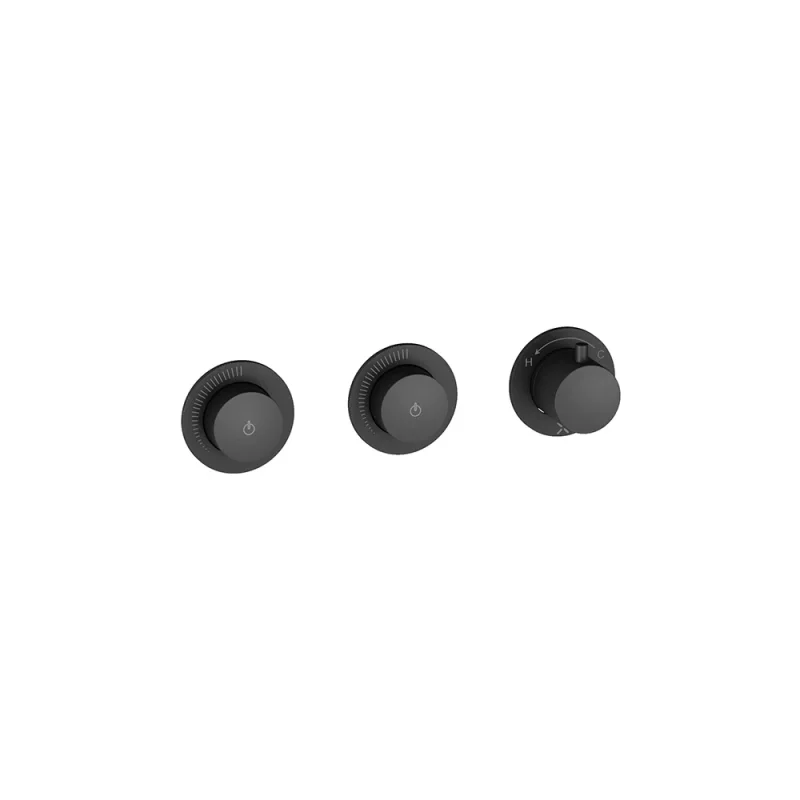 Crosswater Module Mrpo Push 2 Outlet Trimset Matt Black product image - Image 1
