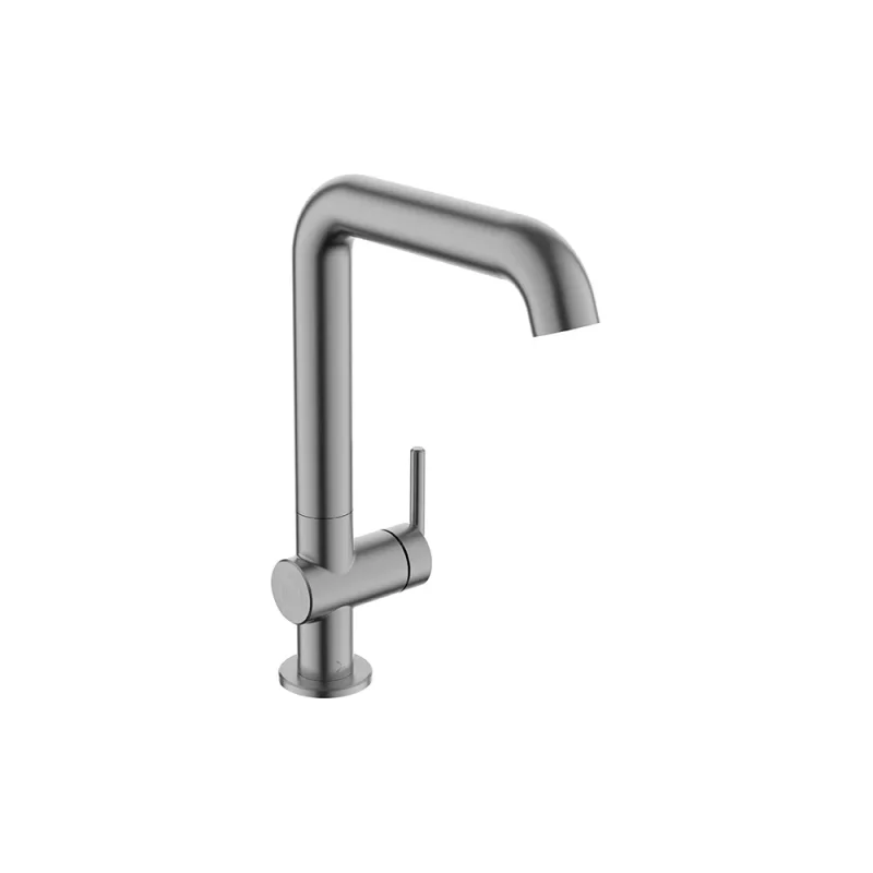 Crosswater 3ONE6 Lever Basin Tall Side Deck Mixer Stainless Slate product image - Image 2