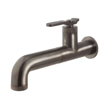 Crosswater Union Single Hole Wall Mounted Set Brushed Black Chrome detail view - Image 2