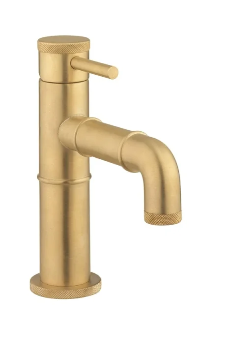 Crosswater MPRO Industrial Basin Monobloc without Waste Brushed Brass Unlaquered detail view - Image 2