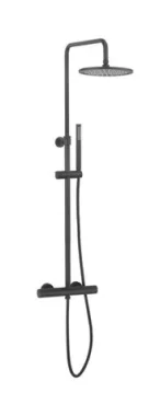 Crosswater Central Multifunction Shower Matt Black detail view - Image 2