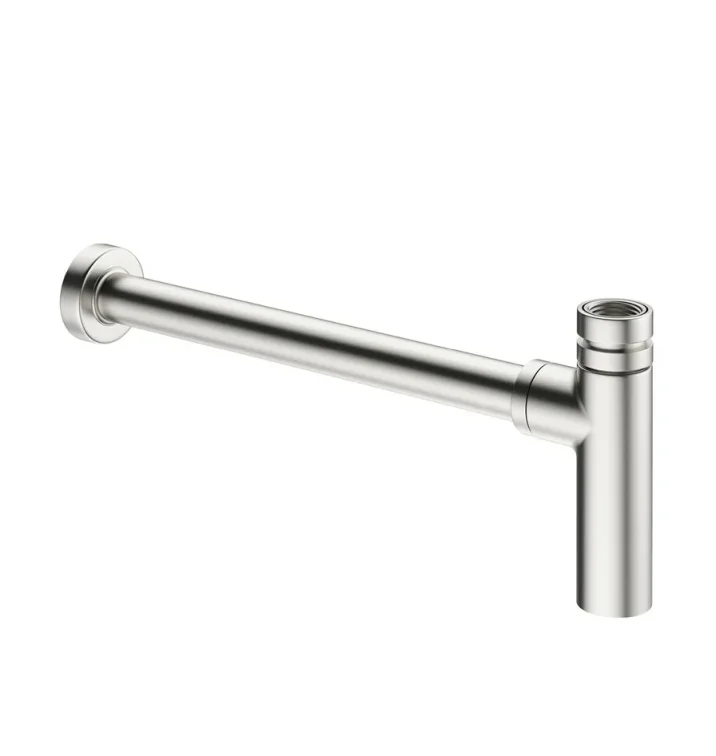 Crosswater Bottle Trap Brushed Nickel detail view - Image 2