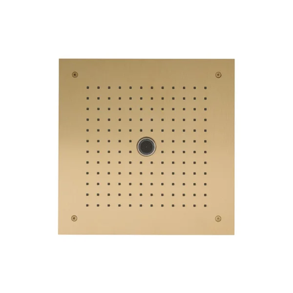 Crosswater MPRO Stream 380 x 380 Recessed Shower Head Brushed Brass