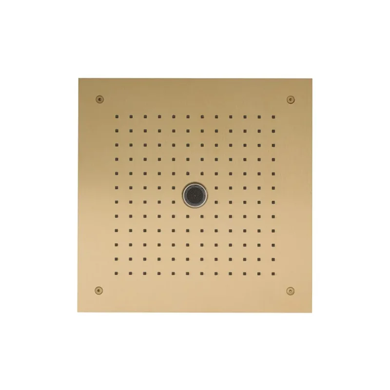 Crosswater MPRO Stream 380 x 380 Recessed Shower Head Brushed Brass product image - Image 1