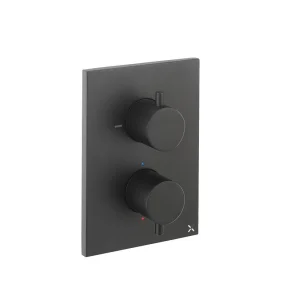 Crosswater Crossbox Mpro 3 Outlet Trim & Levers Matt Black