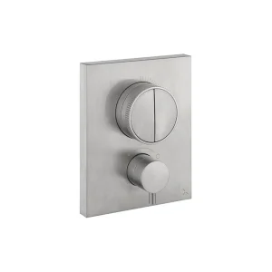 Crosswater Crossbox Push Mpro 2 Outlet Trim & Levers Stainless Steel Effect